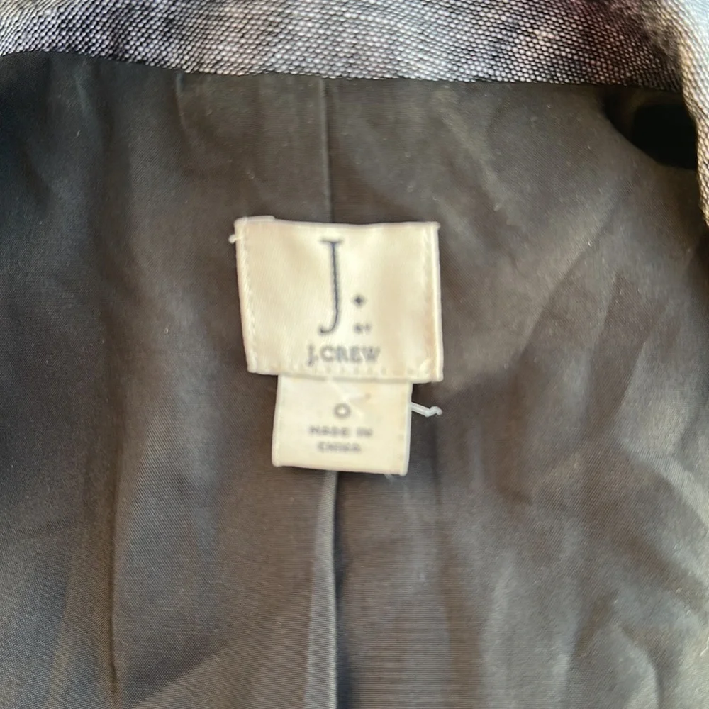 J Crew One-button linen blazer size 0